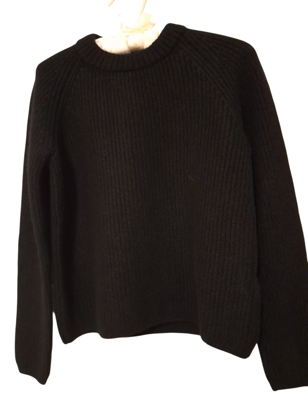 Quince Mongolian Cashmere Fisherman Crewneck Women's Sweater - Small - Picture 3 of 7